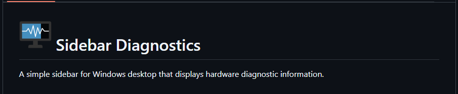 Sidebar Diagnostics